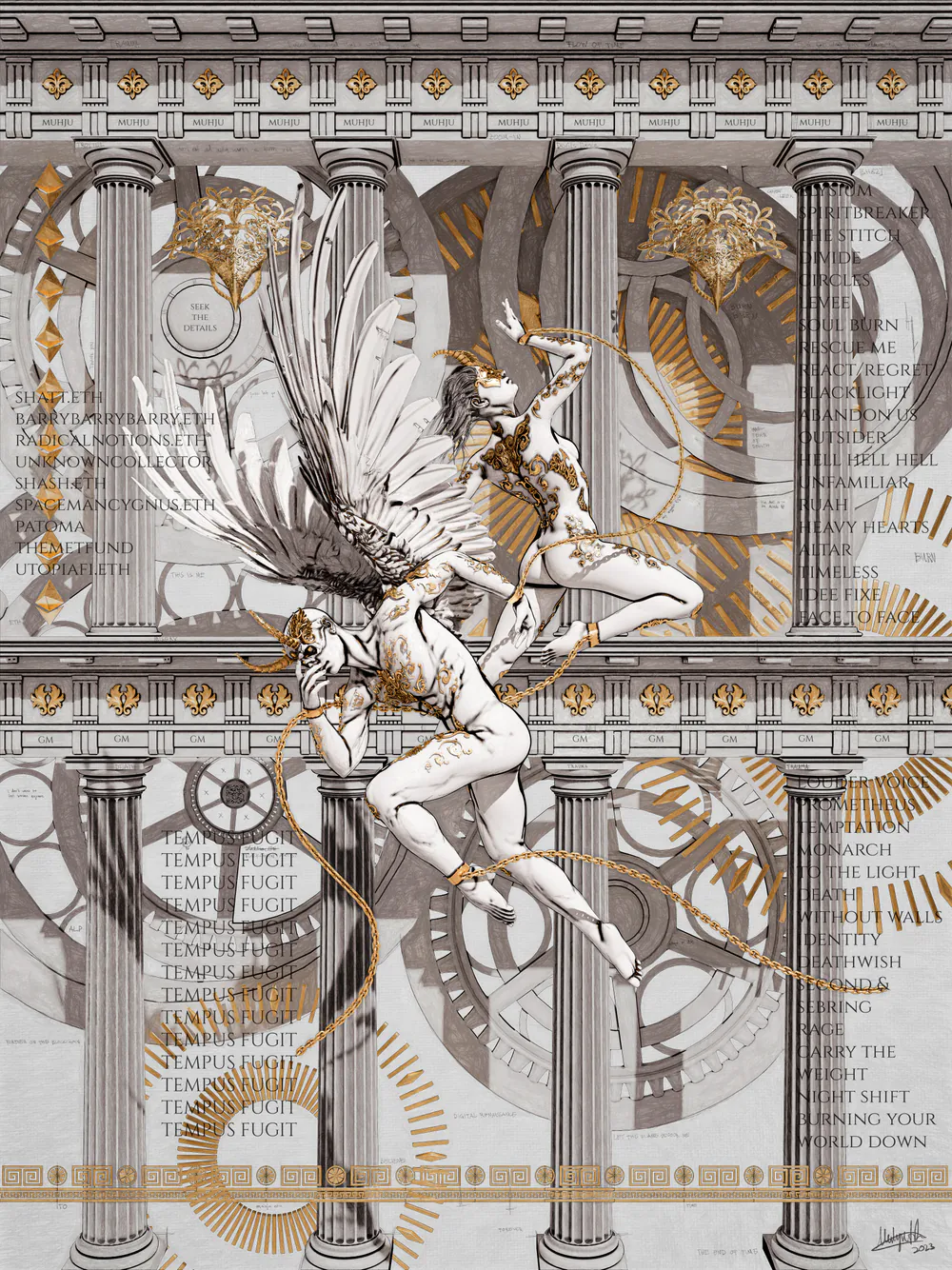 Flow of Time, digital artwork by Muhju