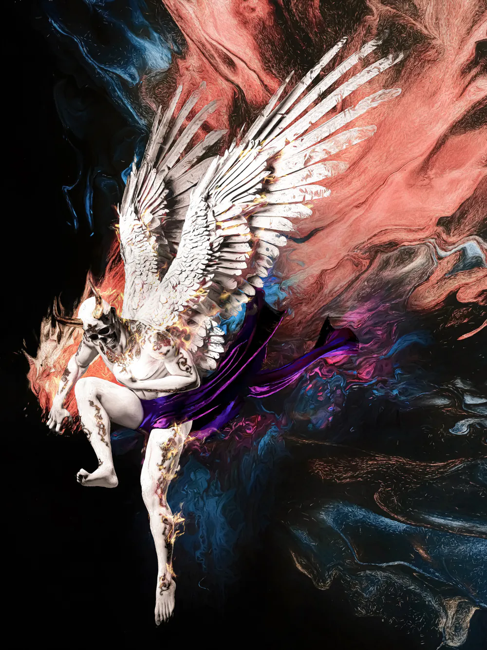 Misery, digital artwork by Muhju