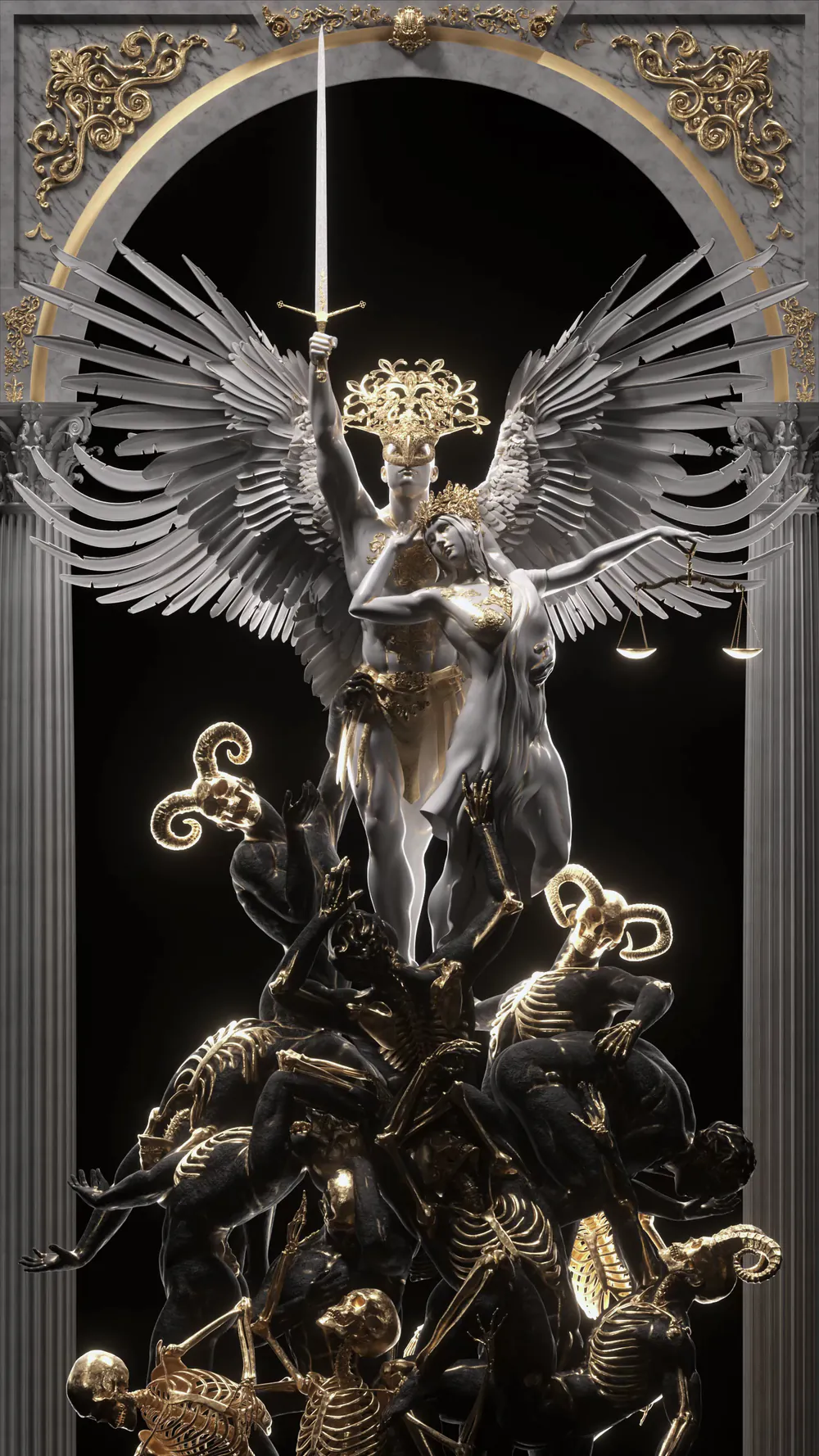 Equilibrium, digital artwork by Muhju