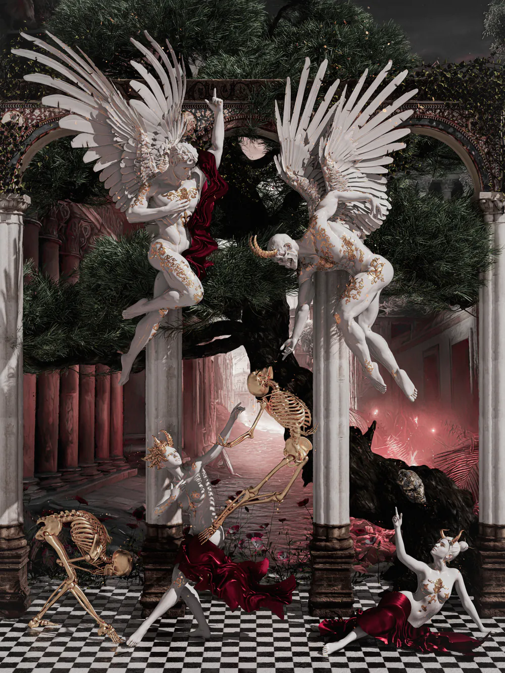 Heaven's Betrayal, digital artwork by Muhju