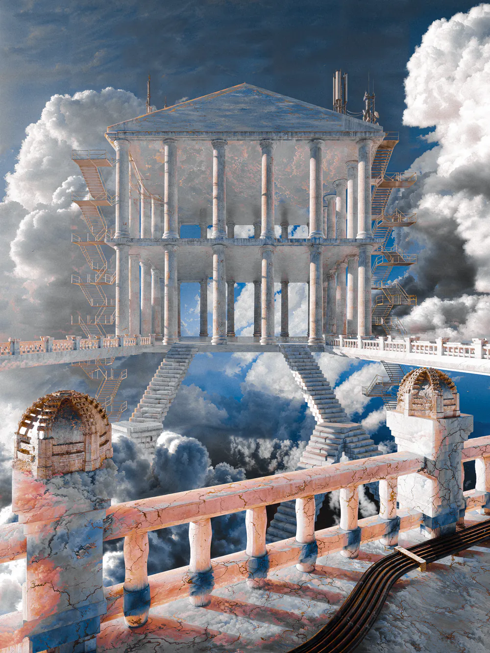 The Last Stop Before Heaven, digital artwork by Muhju