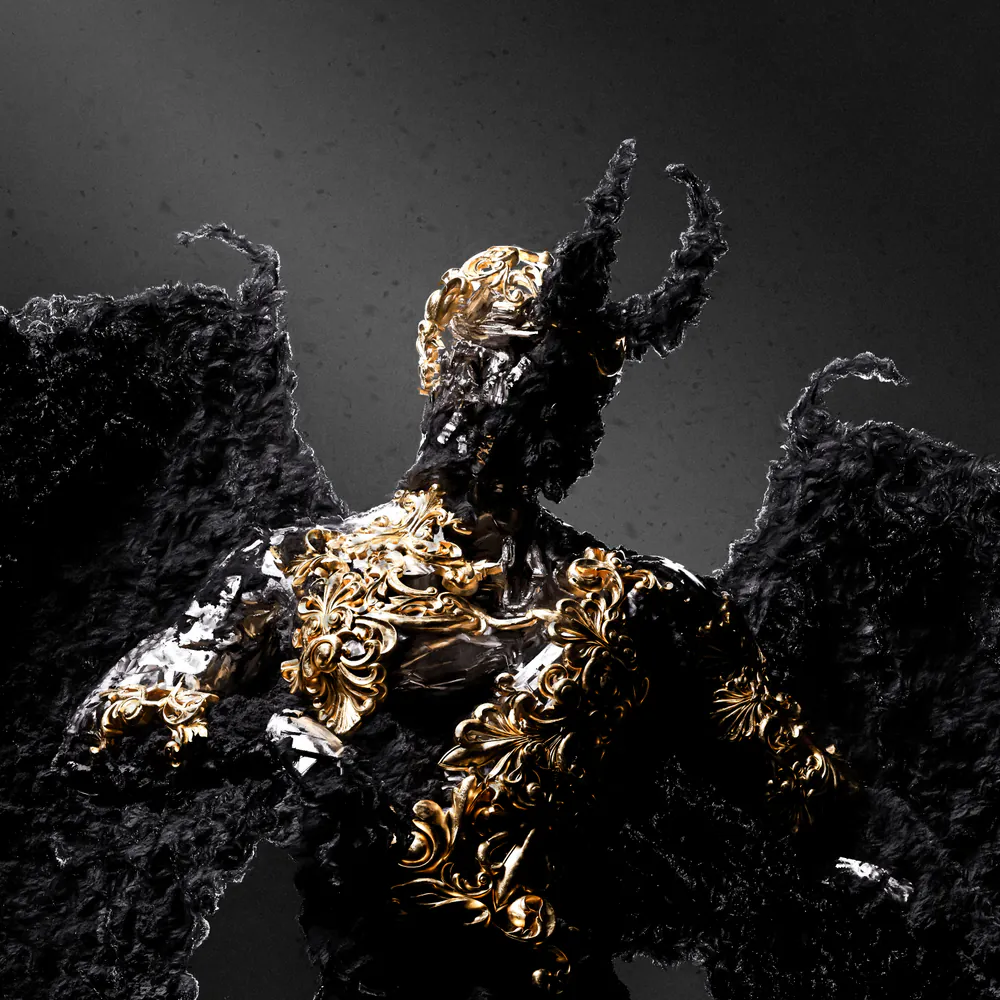 Angel of Ashes, digital artwork by Muhju