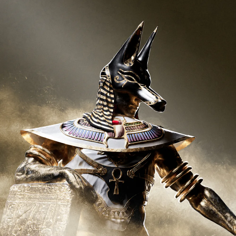 Anubis, digital artwork by Muhju