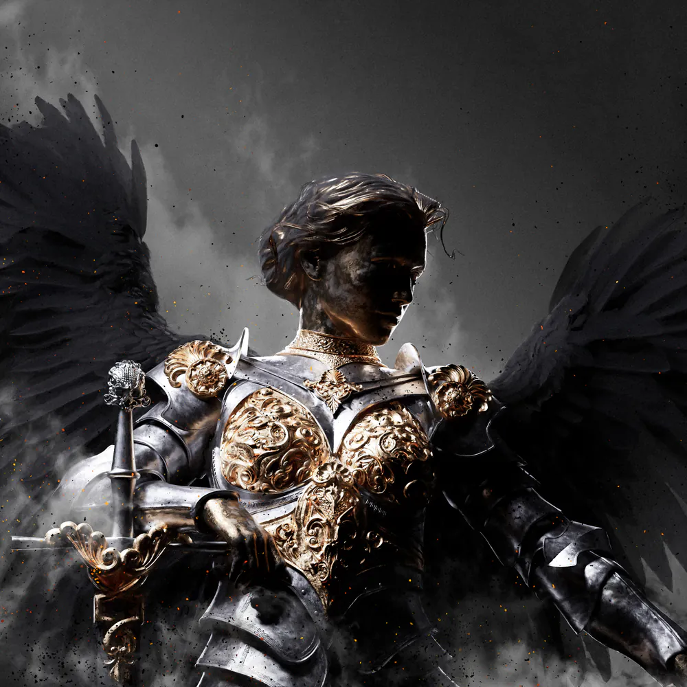 Valkyrie, digital artwork by Muhju