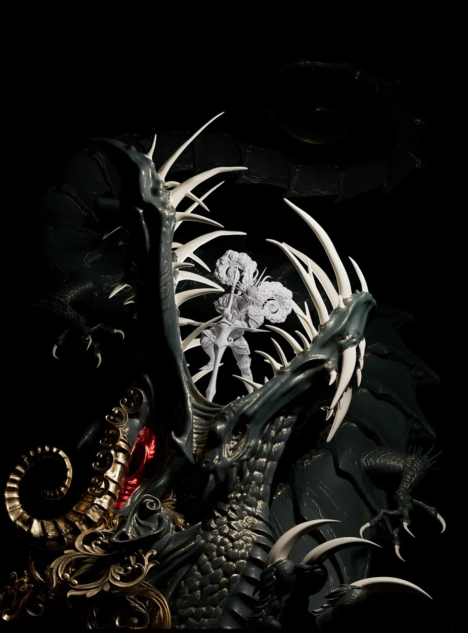 The raw render